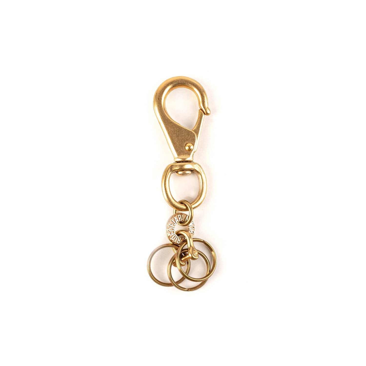 Gold Keychain Ring With Clip