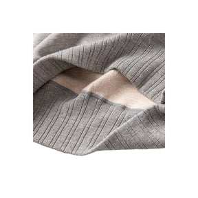 Full Count Double V Set In Sleeve Mother Cotton Heather Grey