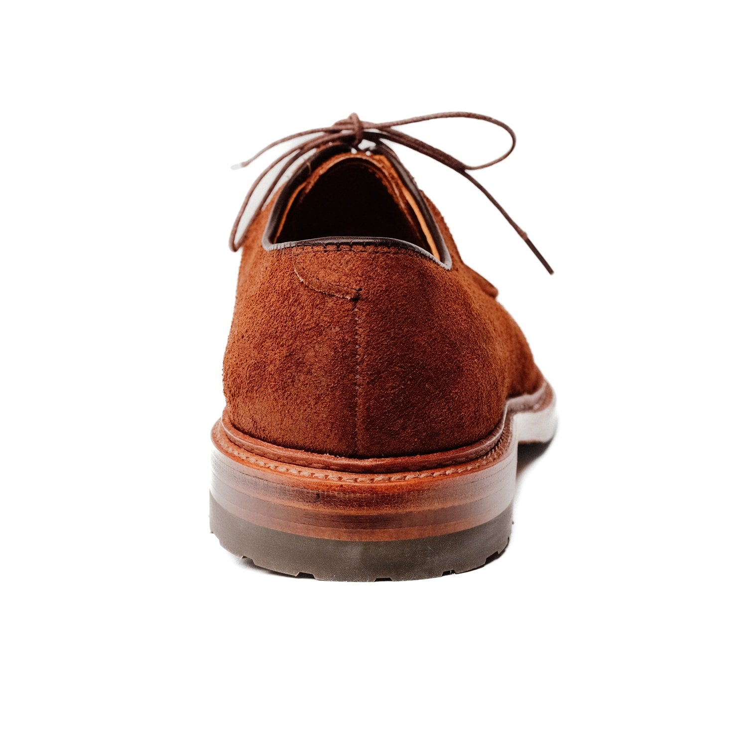 Alden 9474C Plain Toe Blucher Tobacco Reverse Chamois