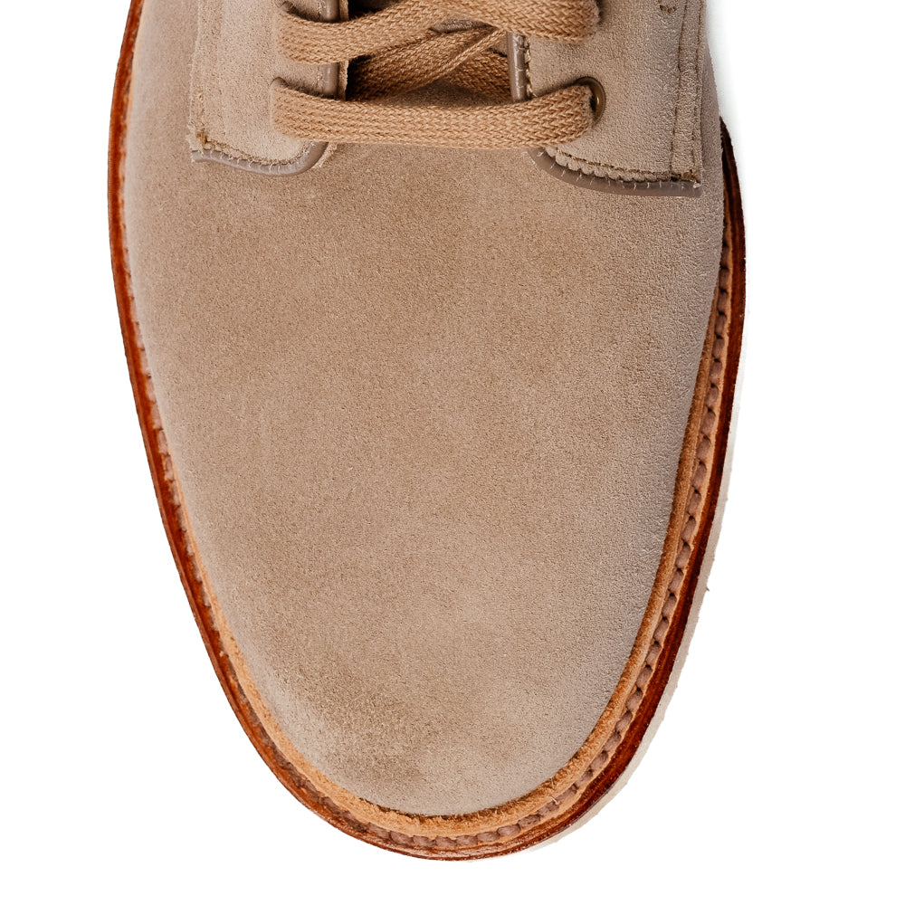 Alden x Snake Oil Provisions Lestat Plain Toe Boot Milkshake Suede