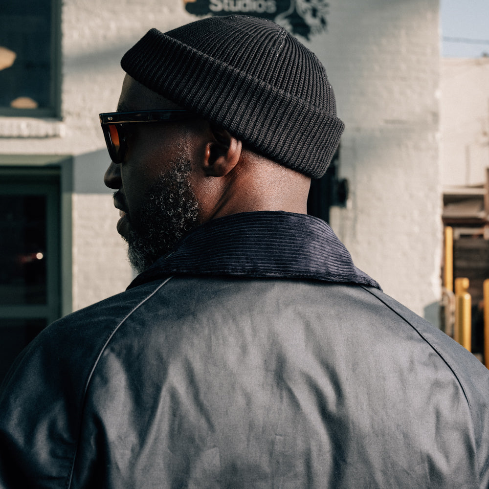 Barbour Spey Wax Jacket Navy