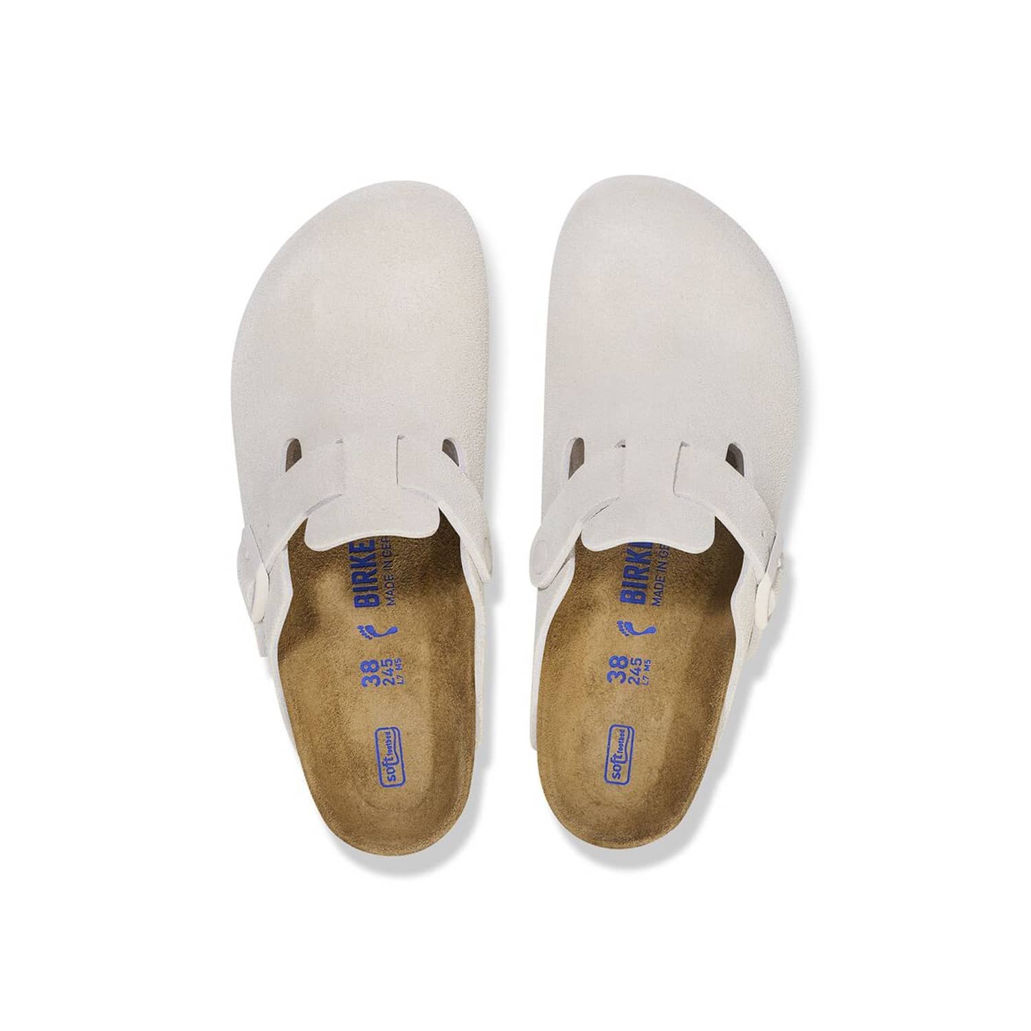 Birkenstock Boston Soft Footbed Antique White