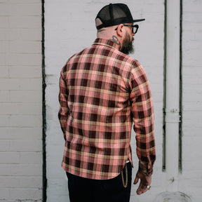 Rogue Territory Field Shirt Dusty Pink Plaid