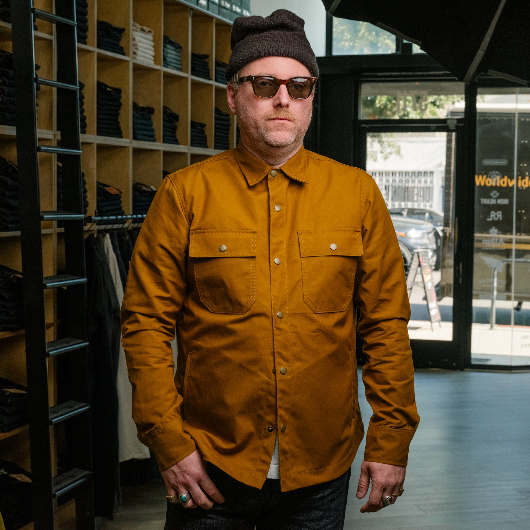 Rogue Territory Patrol Shirt Gold Dry Wax Canvas