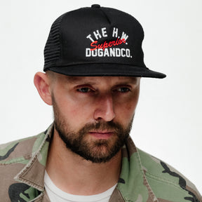 H.W. Dog & Co. Cotton Mesh Cap Black FINAL SALE