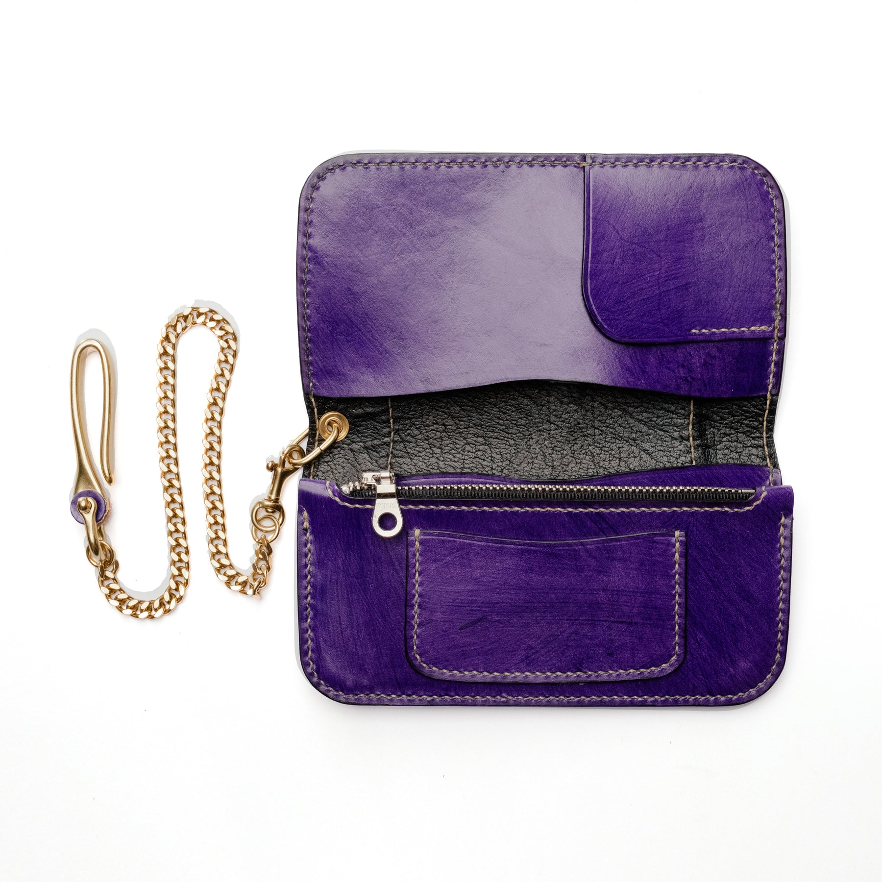 The Black Acre Roper Wallet Purple