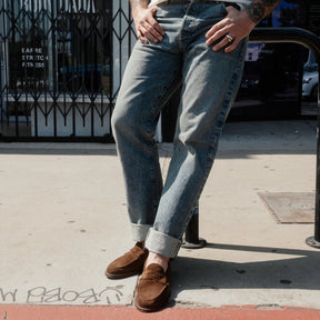 Alden 6224L Unlined Penny Loafer Dark Brown Suede