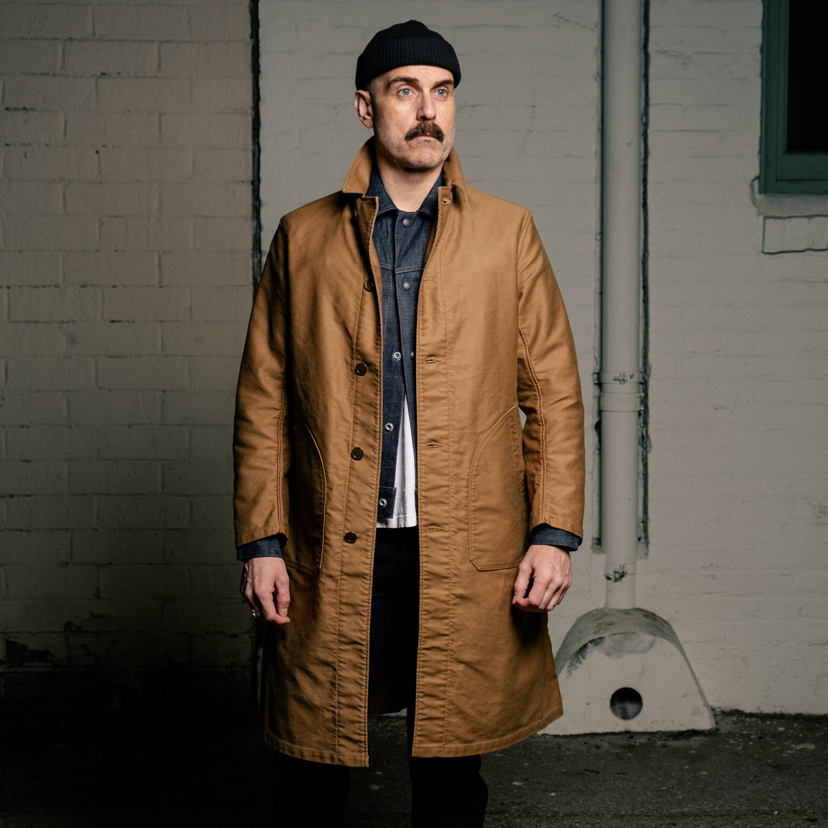 Stevenson Overall Co. ForgeWear Mechanic Coat Camel