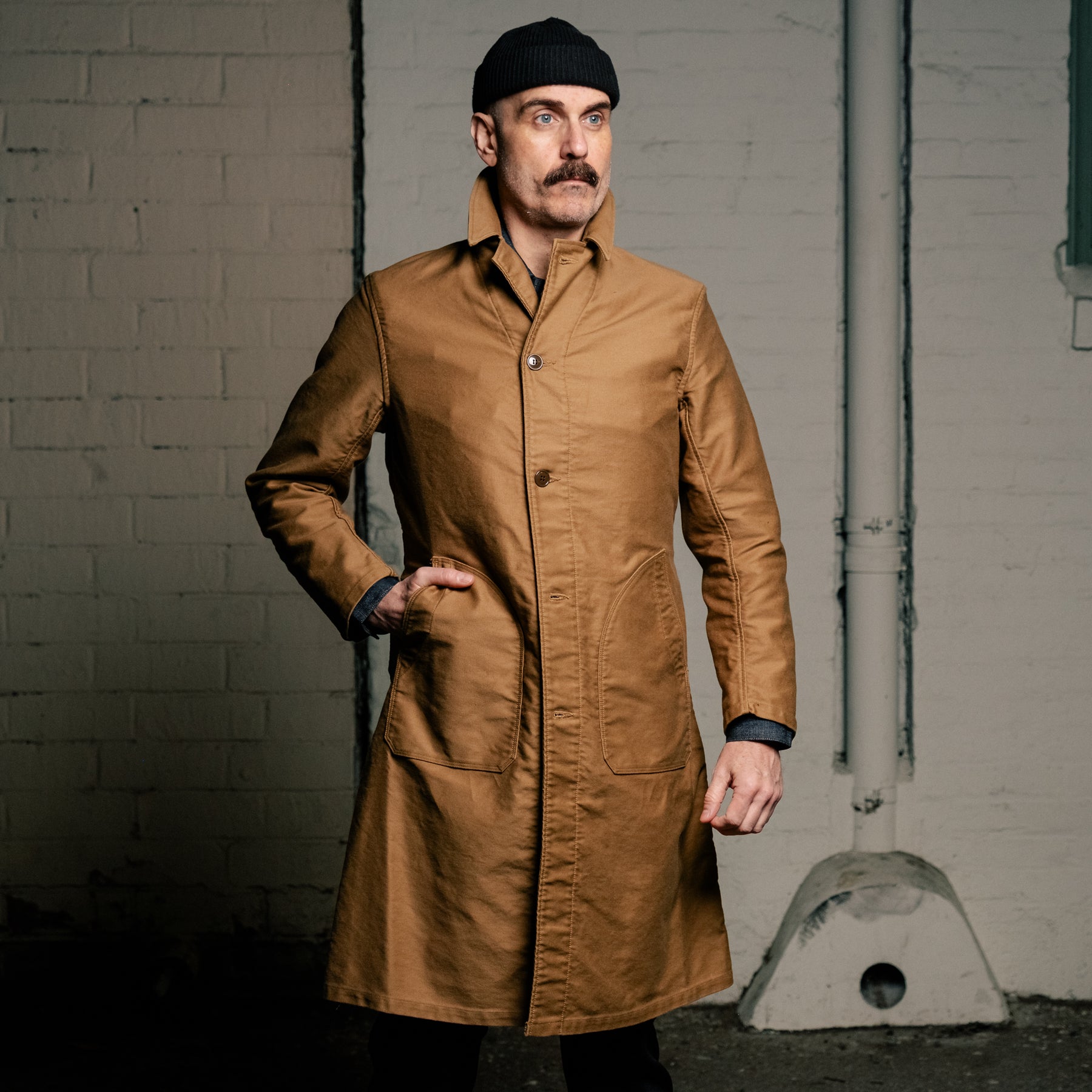 Stevenson Overall Co. ForgeWear Mechanic Coat Camel