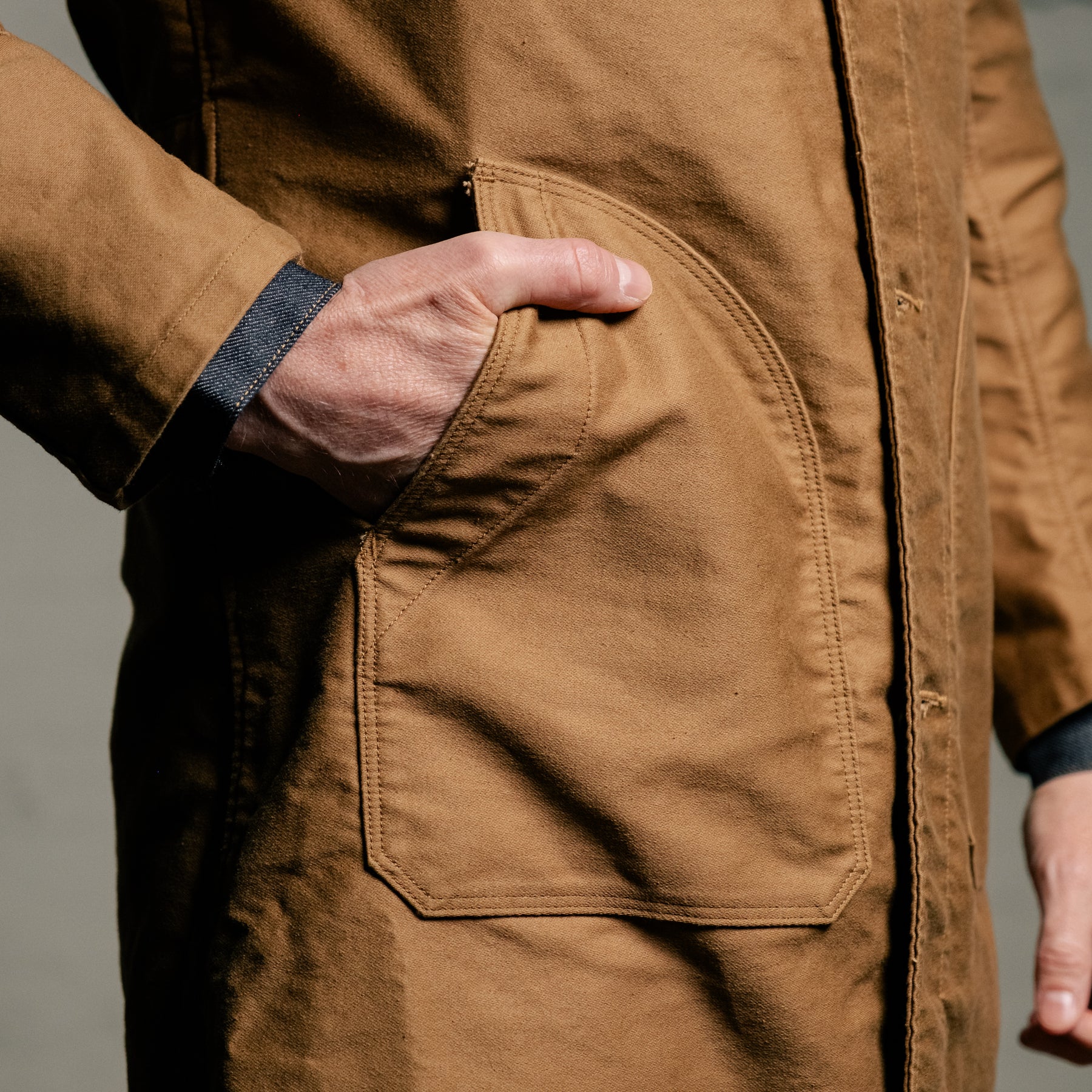 Stevenson Overall Co. ForgeWear Mechanic Coat Camel