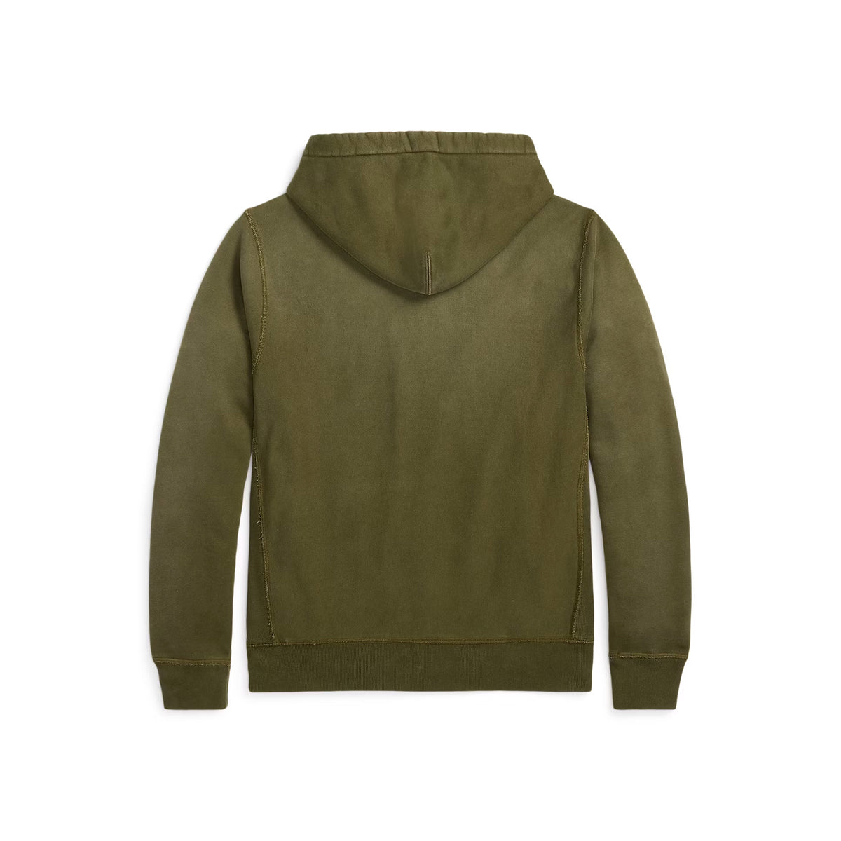 RRL Garment-Dyed Fleece Hoodie Olive