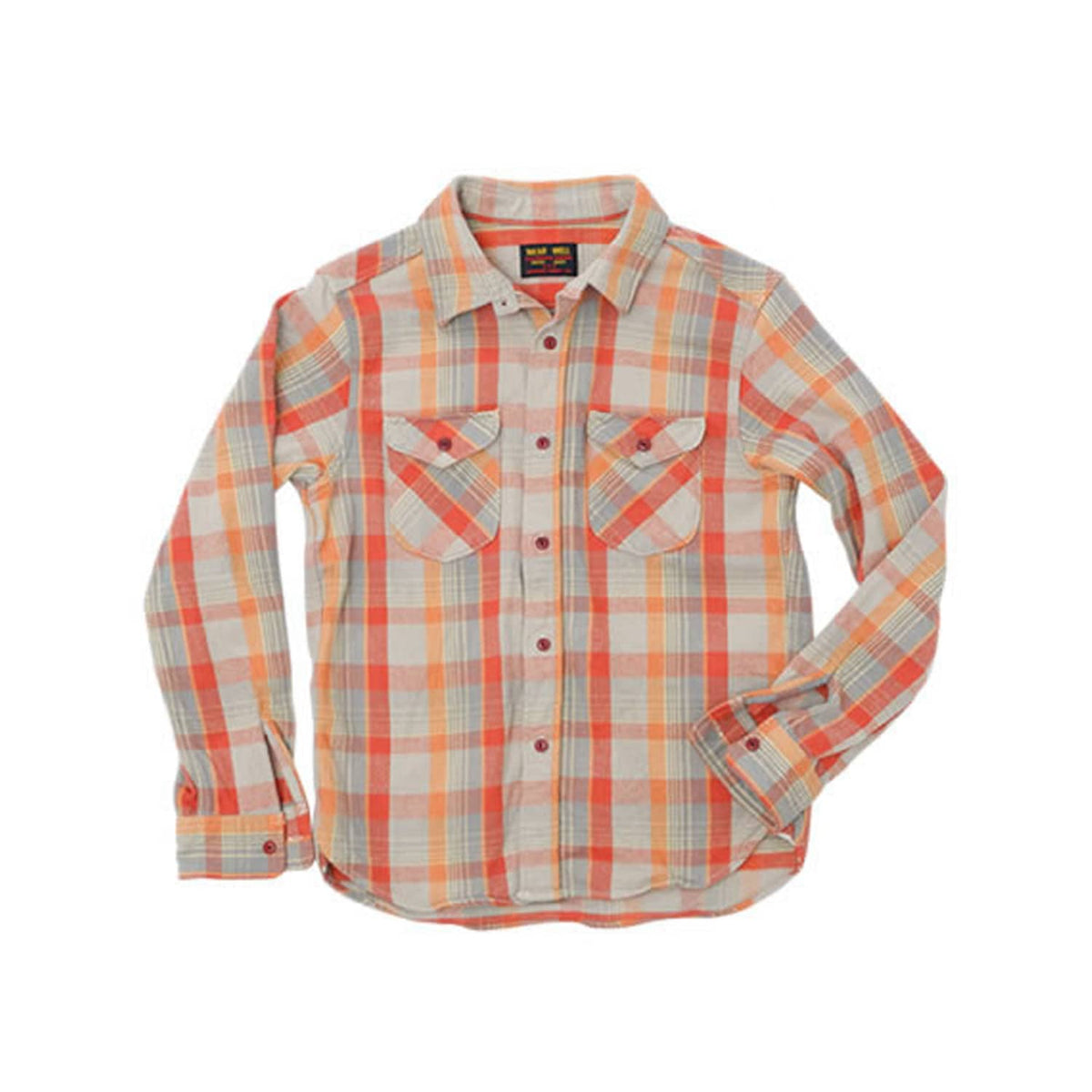 UES Heavy Flannel Orange FINAL SALE