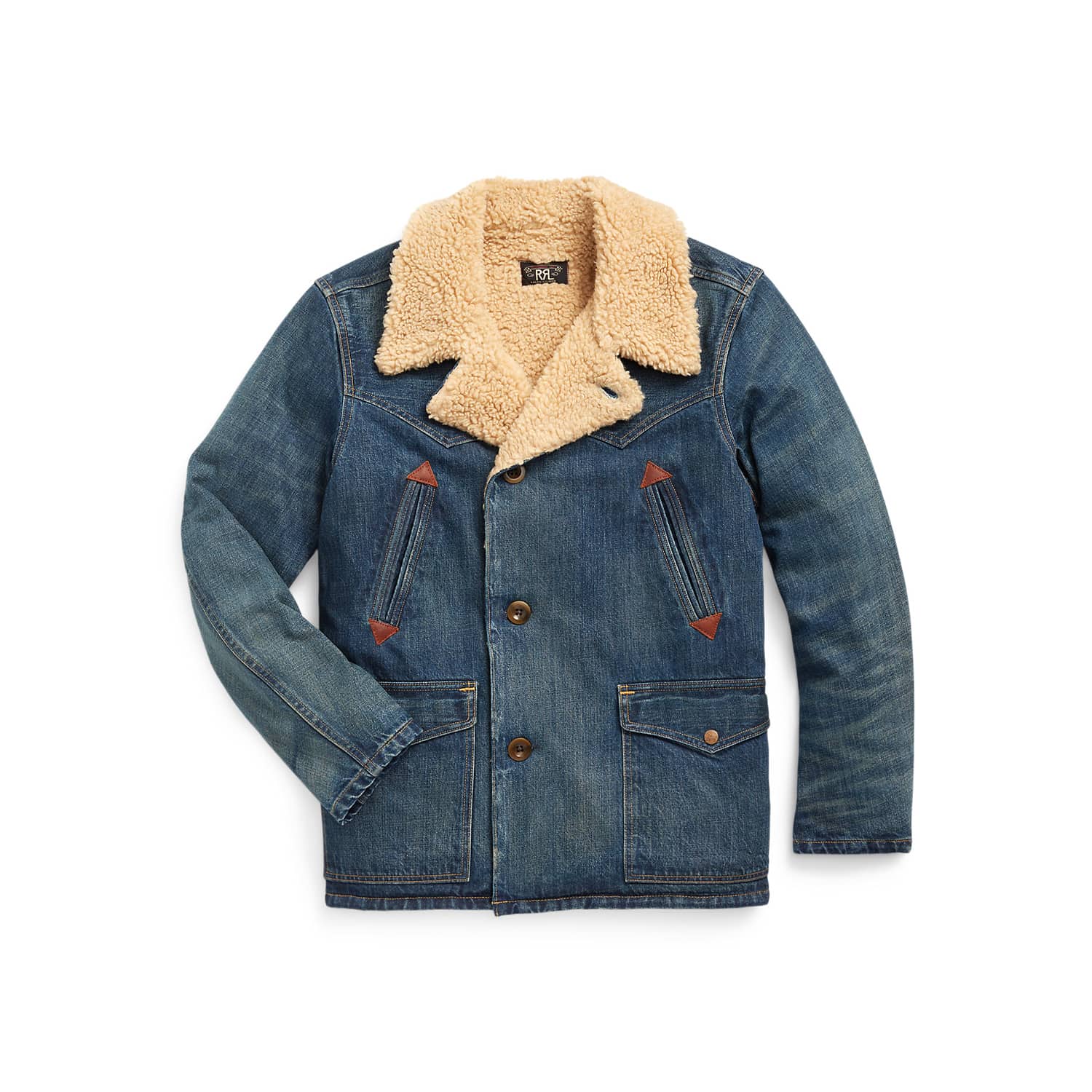 RRL Hitching Fleece Denim Ranch Jacket