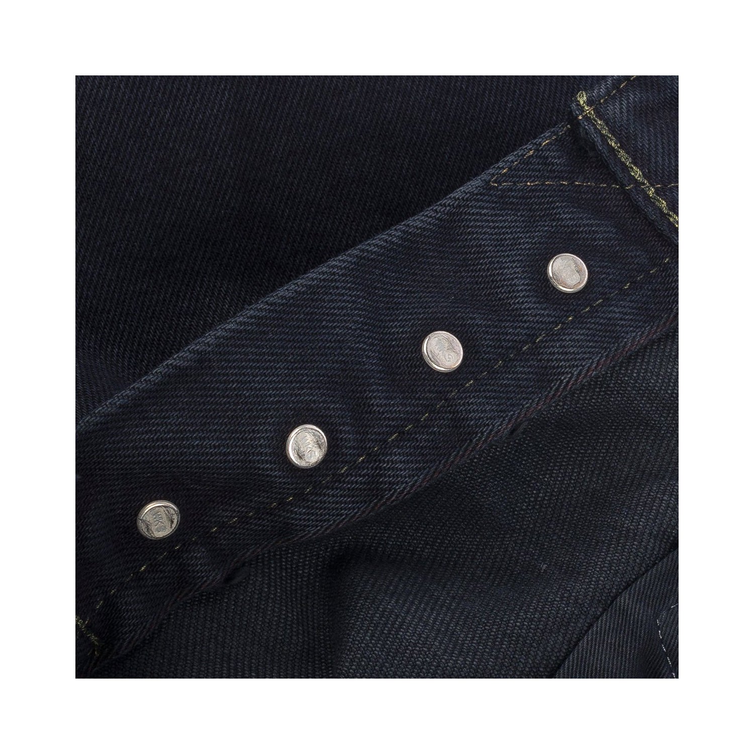 Iron Heart IH-888S-21od 21oz Selvedge Denim Medium/High Rise Tapered Cut Jeans Indigo Overdyed Black