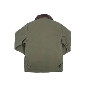 Iron Heart IHM-37-GRN Oiled Whipcord N1 Deck Jacket Army Green