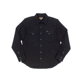 Iron Heart IHSH-234-BLK Kersey Western Shirt Black