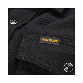 Iron Heart IHSH-396-BLK 13.5oz Denim Western Shirt Black