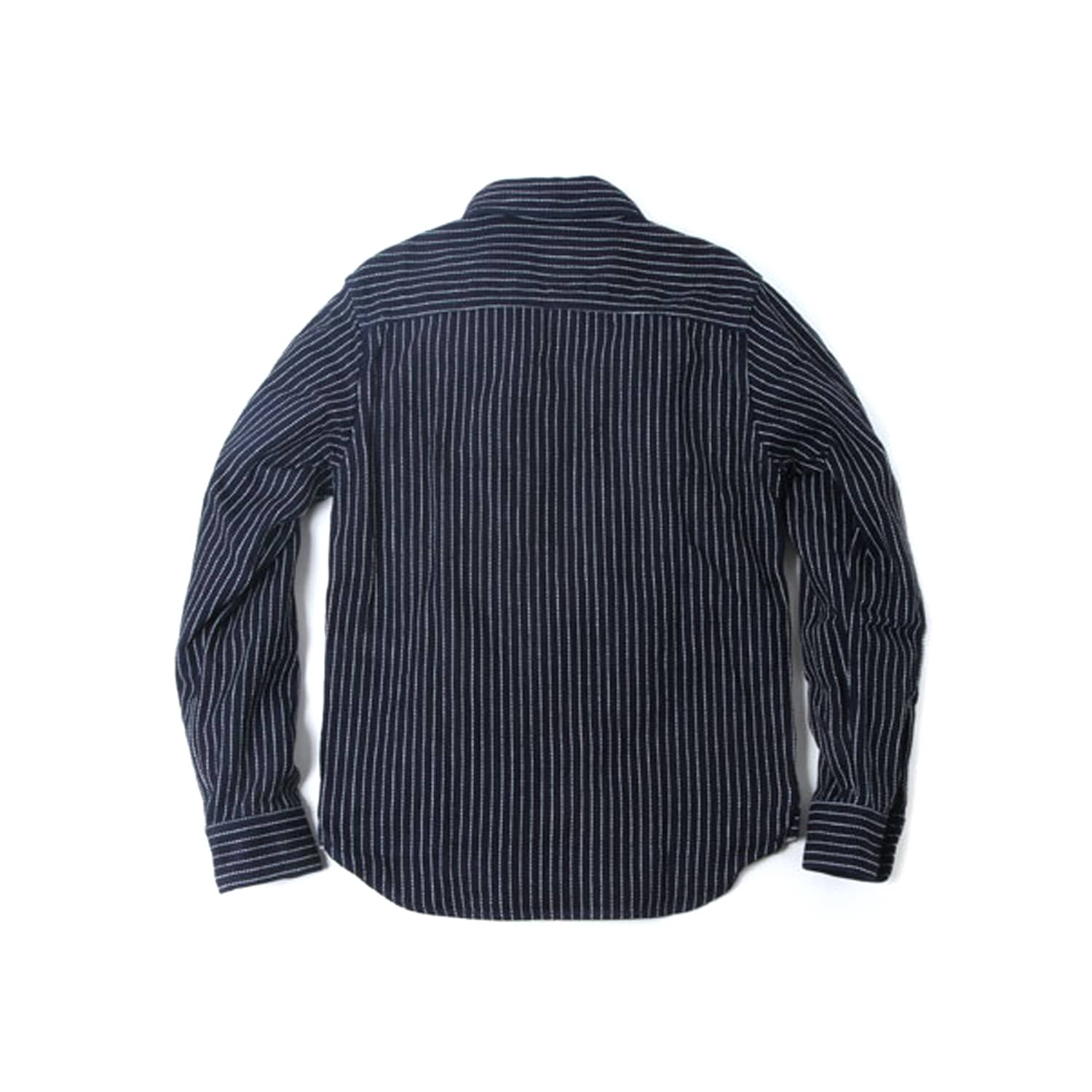 UES Heavy Flannel Shirt Indigo Stripe