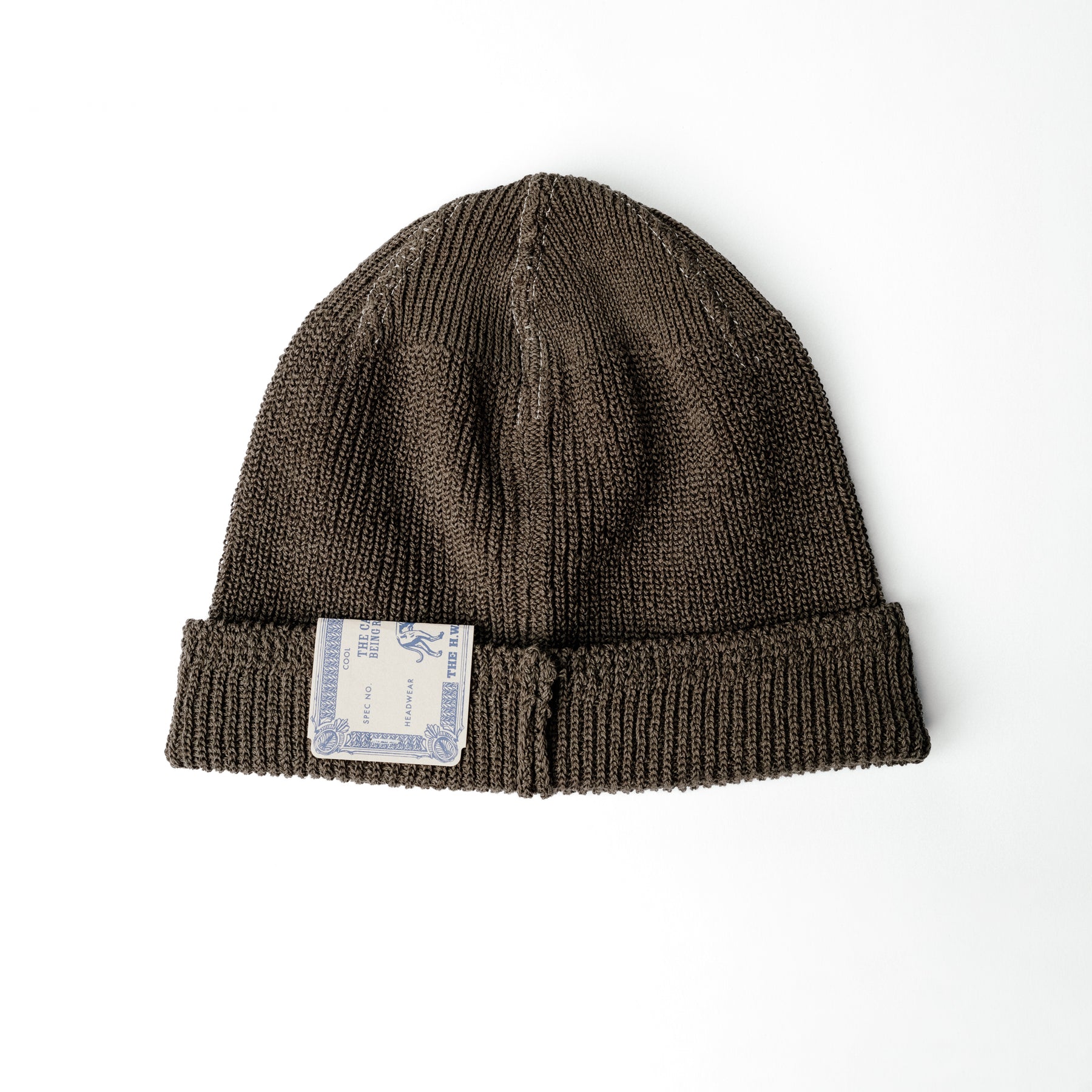 H.W. Dog x Snake Oil Provisions 1930s US Army Cotton Beanie Olive