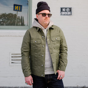 Rogue Territory Cruiser Jacket Olive Dry Wax Canvas