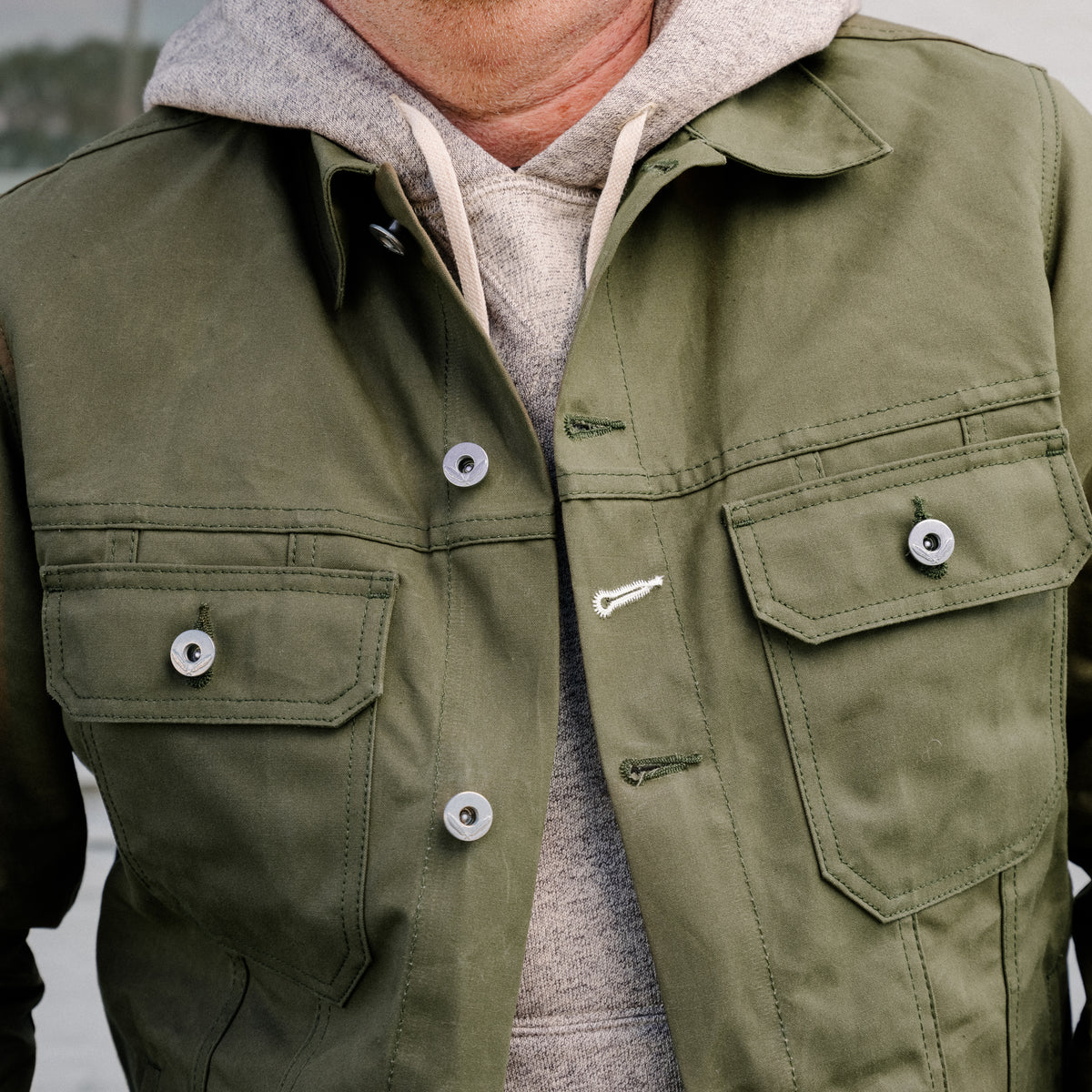 Rogue Territory Cruiser Jacket Olive Dry Wax Canvas