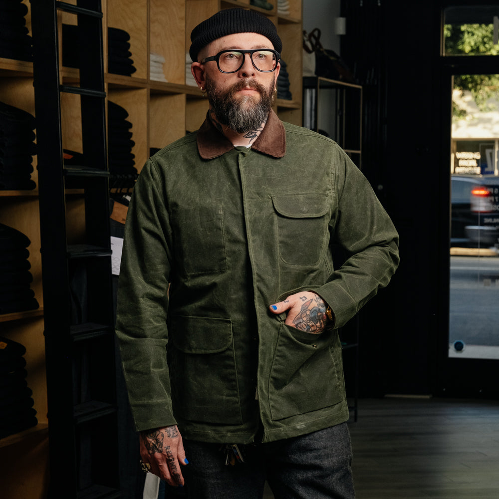 Rogue Territory Hunter Supply Jacket Waxed Olive