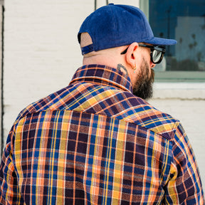 UES Heavy Flannel Shirt Blue