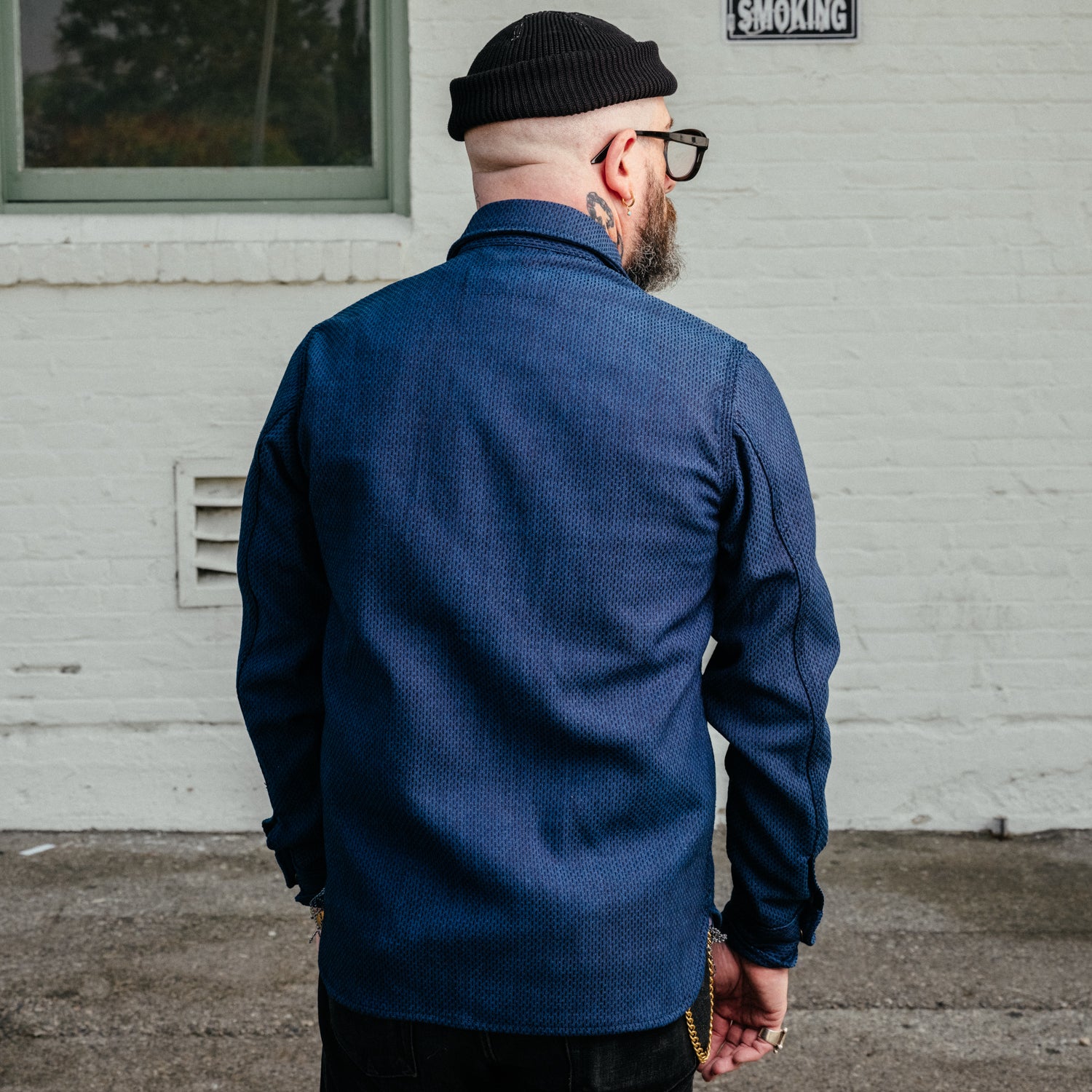 Rogue Territory Service Shirt 15oz Indigo Sashiko