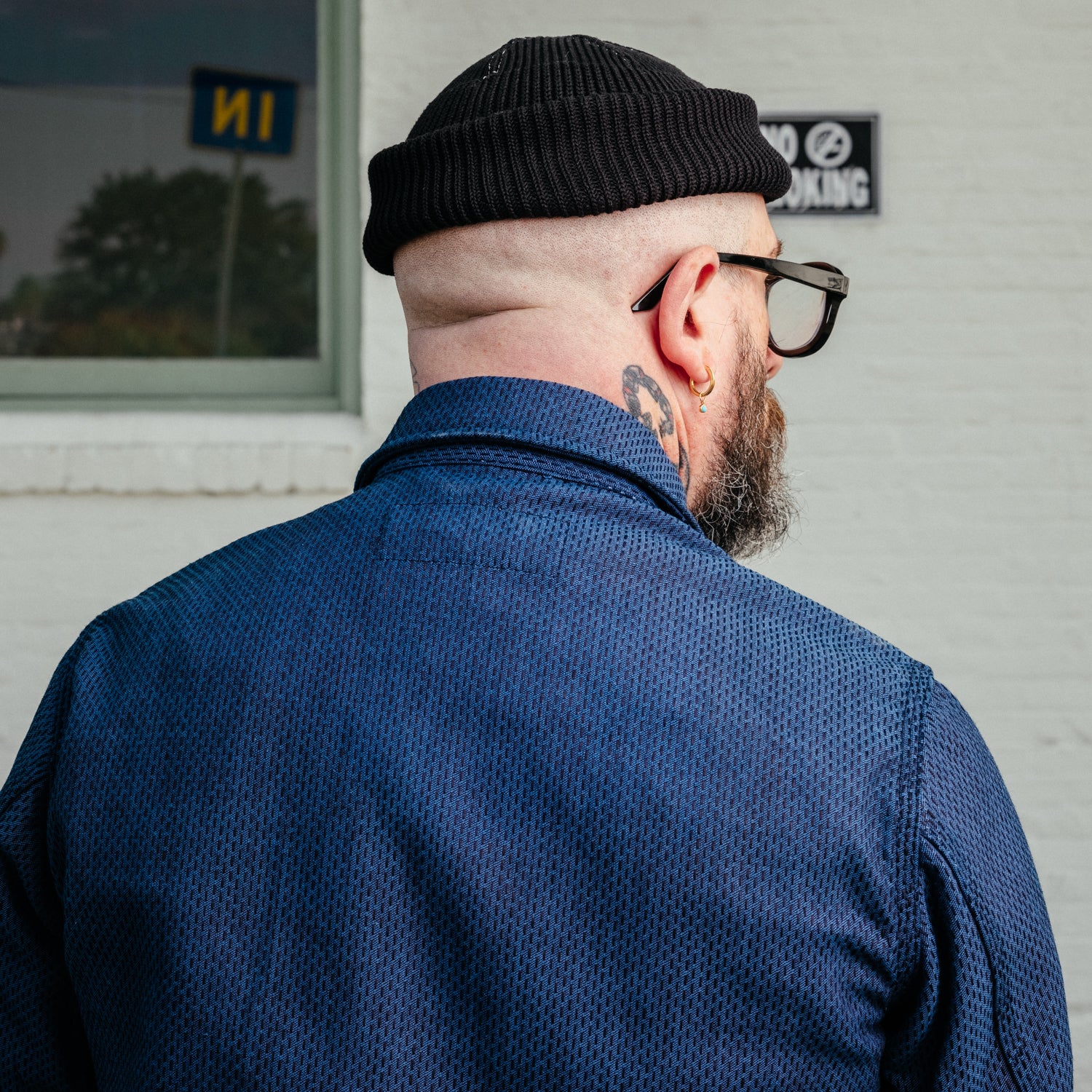 Rogue Territory Service Shirt 15oz Indigo Sashiko