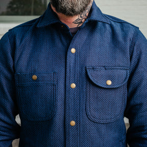 Rogue Territory Service Shirt 15oz Indigo Sashiko