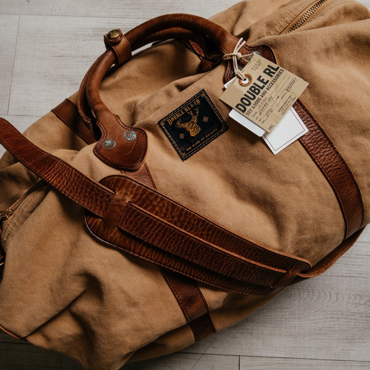 Rrl leather bag online