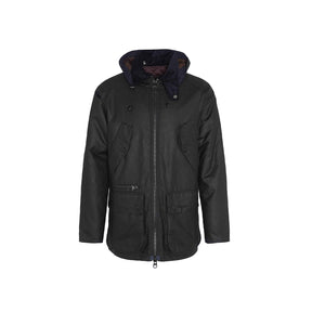 Barbour Re-Engineered Beaufort Waxed Jacket Black