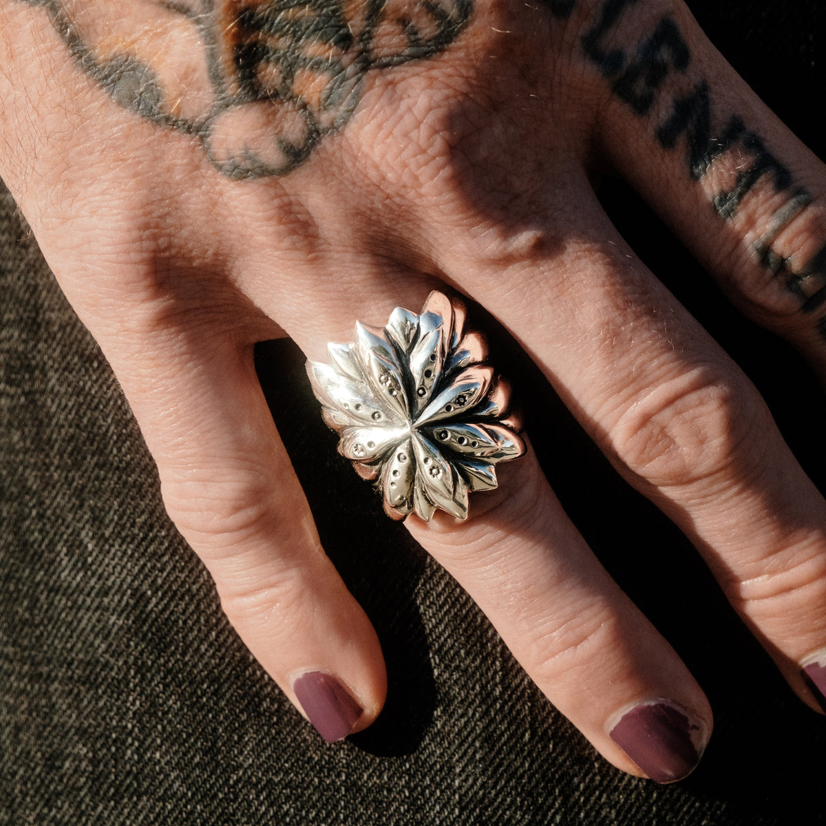 Mt. Hill Silver Succulents Ring Sterling Silver