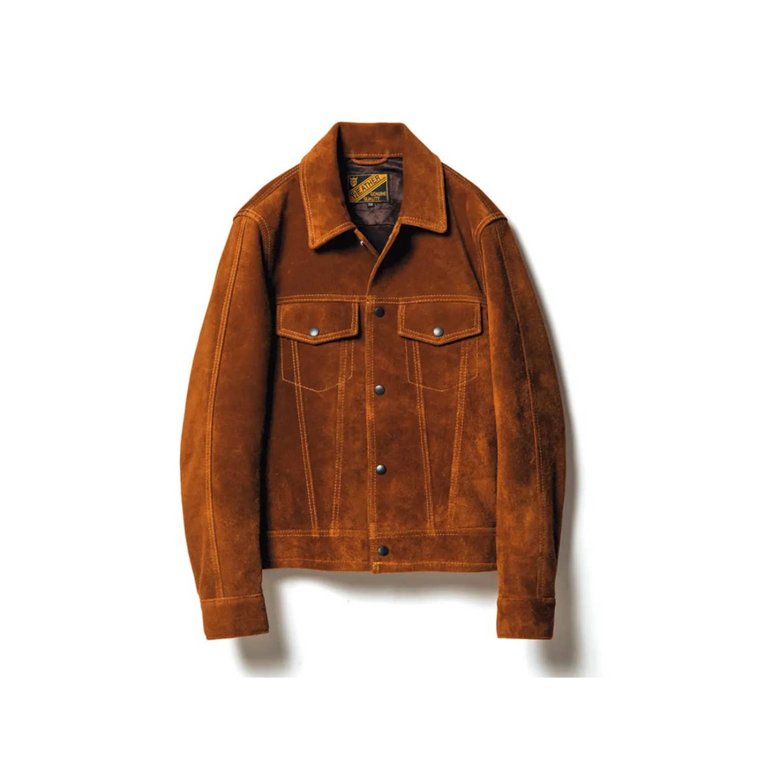 Y'2 Leather TB-139 Steer Suede 3rd Type Jacket Camel