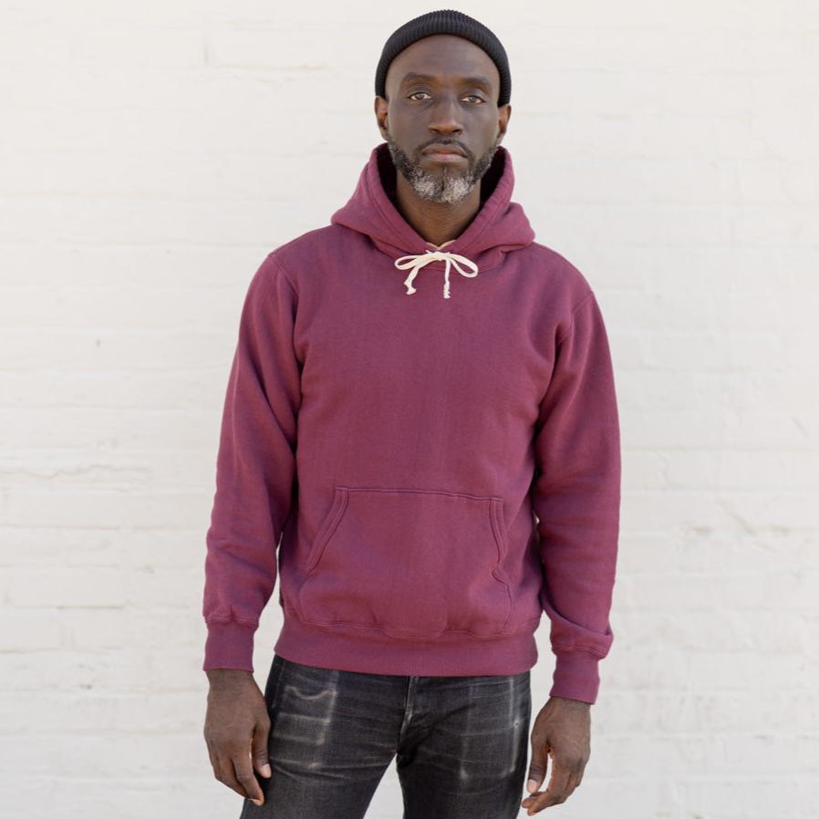 The Flat Head Hooded Sweat Shirt Burgundy