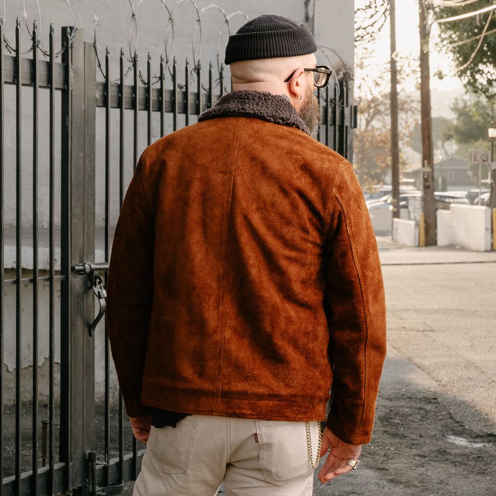 Y'2 Leather TN-1 Steer Suede N-1 Jacket Camel