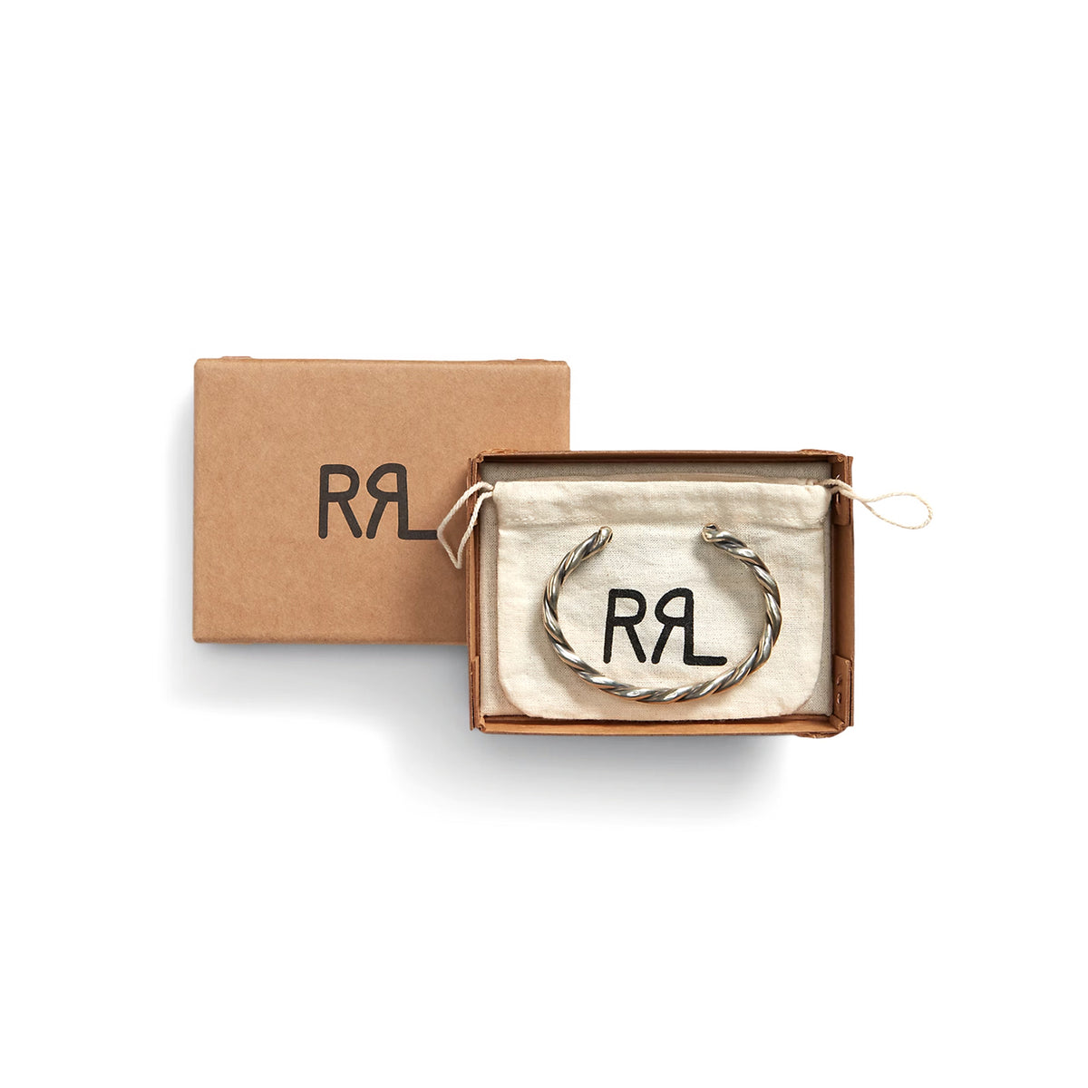 RRL Twisted Sterling Silver Cuff