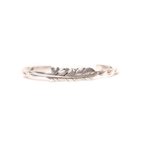 Mt. Hill Sterling Silver Medium Twist Feather Cuff