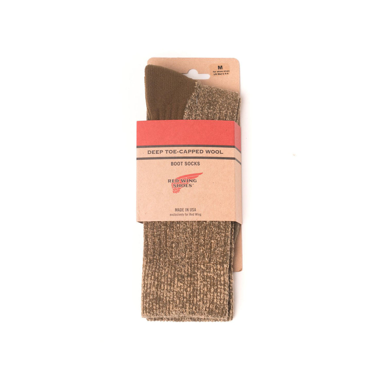 Red Wing Heritage Deep Toe Capped Wool Sock Olive