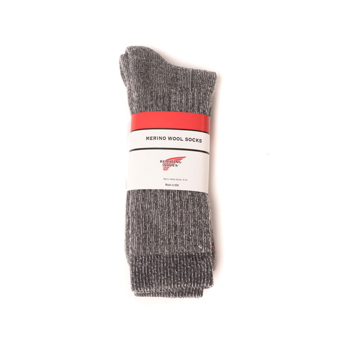 Red Wing Heritage Merino Wool Crew Socks Charcoal