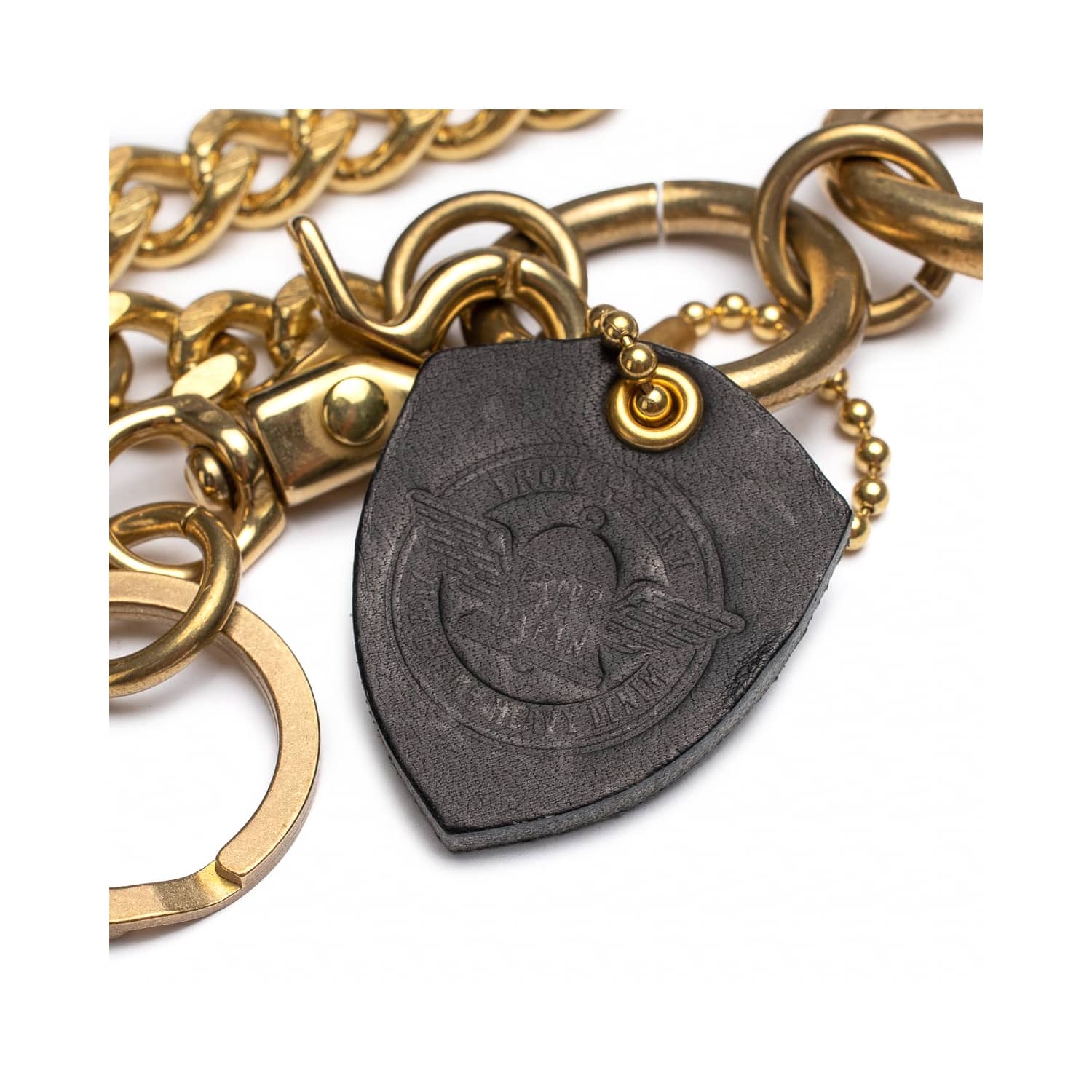 Iron Heart Brass Wallet Chain with Hook - Mildblend Supply Co