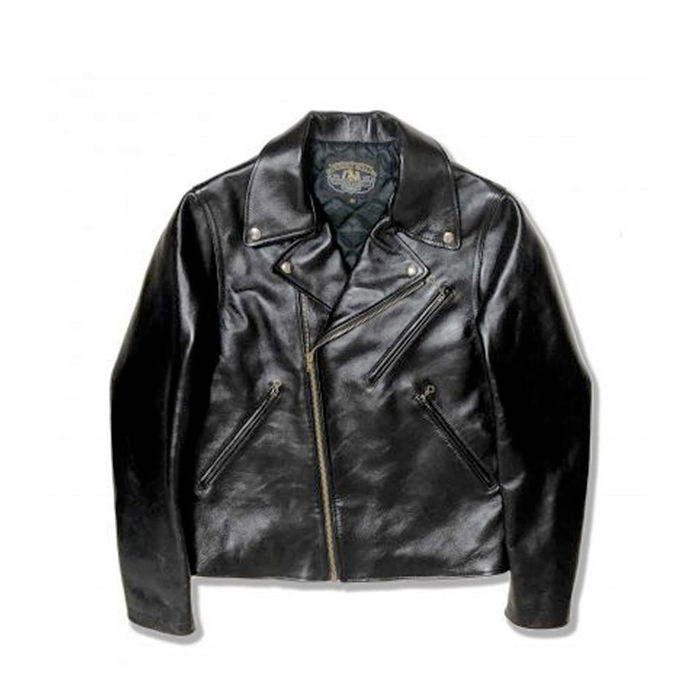 Double Helix Deviant Horsehide Motorcycle Jacket Teacore Black