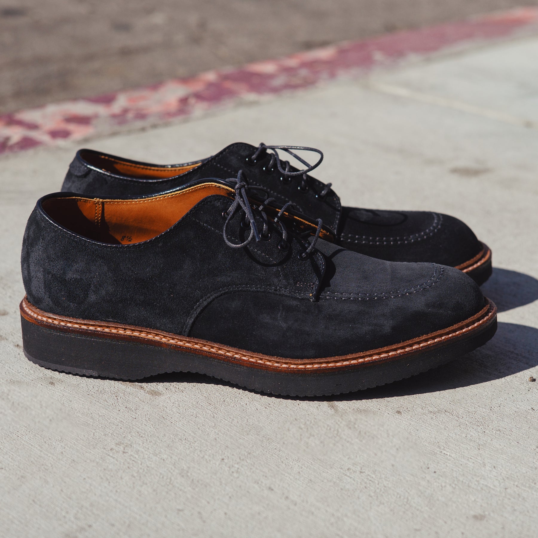 Alden x Snake Oil Provisions Temple Oxford Black Suede PRE-ORDER DEPOSIT