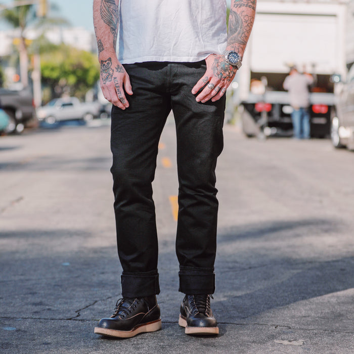 Iron Heart 14oz IH-777S-142bb Super Slim Jean Black