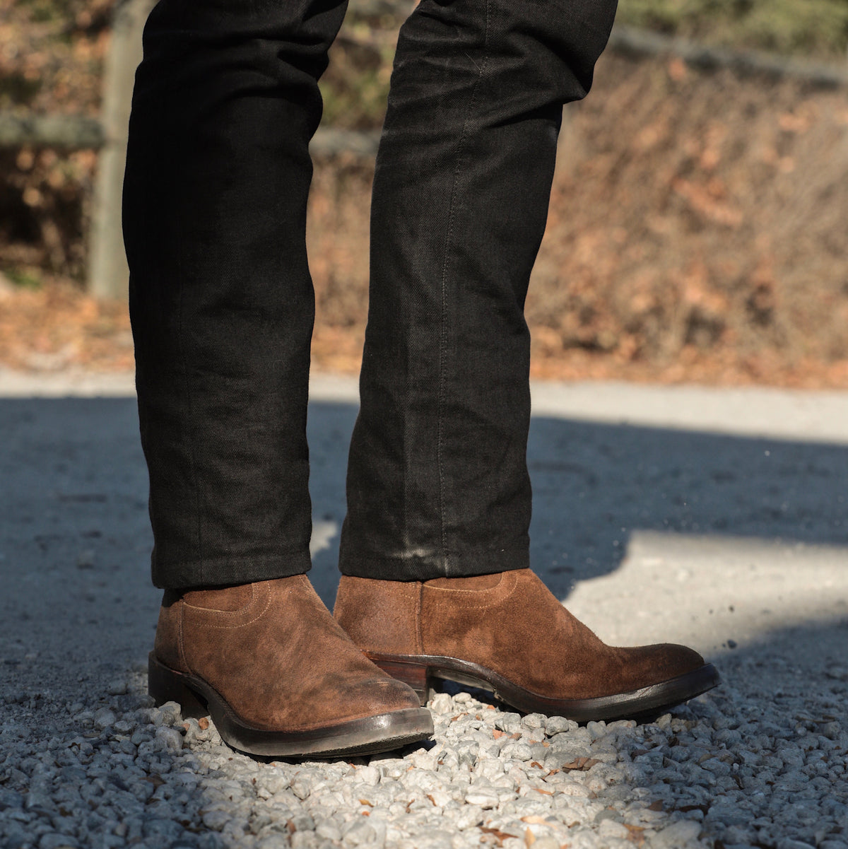 RRL SOP x RRL Walker Boot Brown Roughout PRE-OWNED FINAL SALE