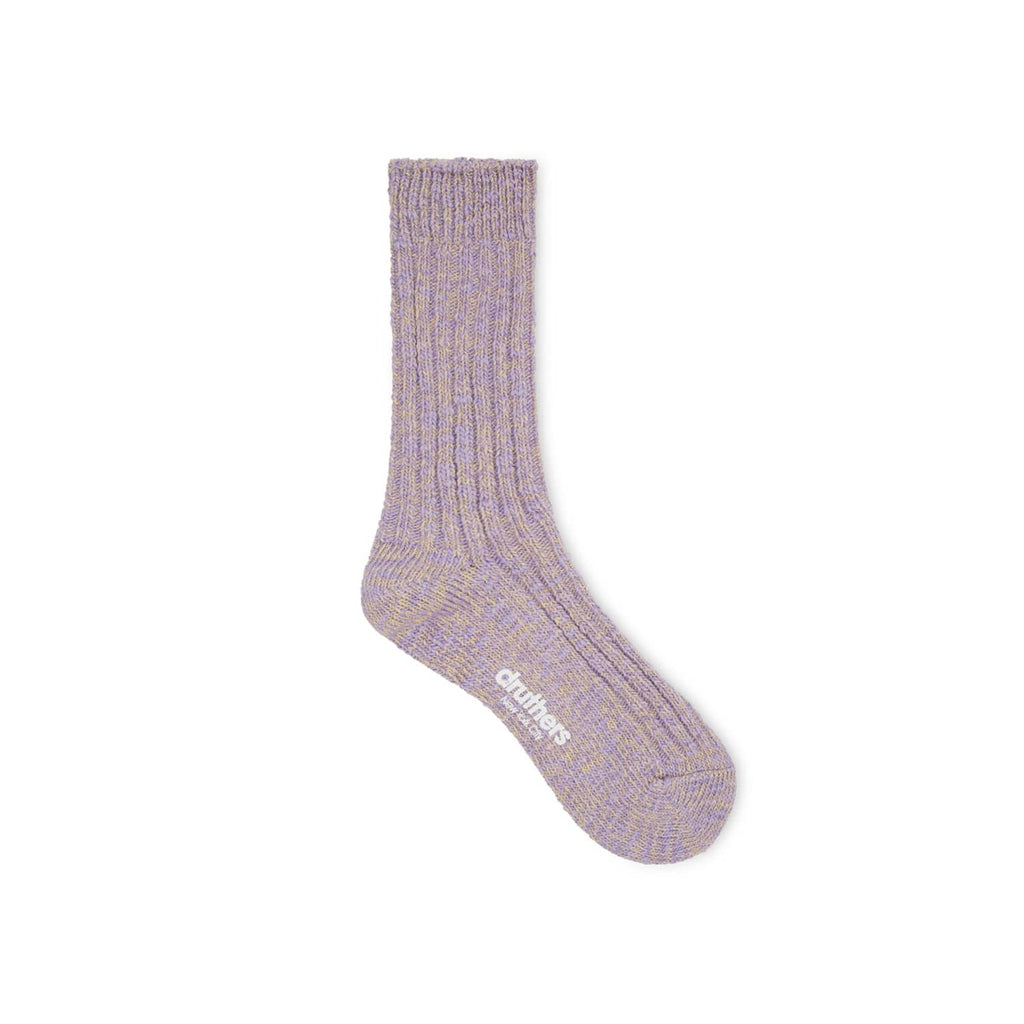 Druthers NYC Organic Cotton Rib Slub Crew Sock