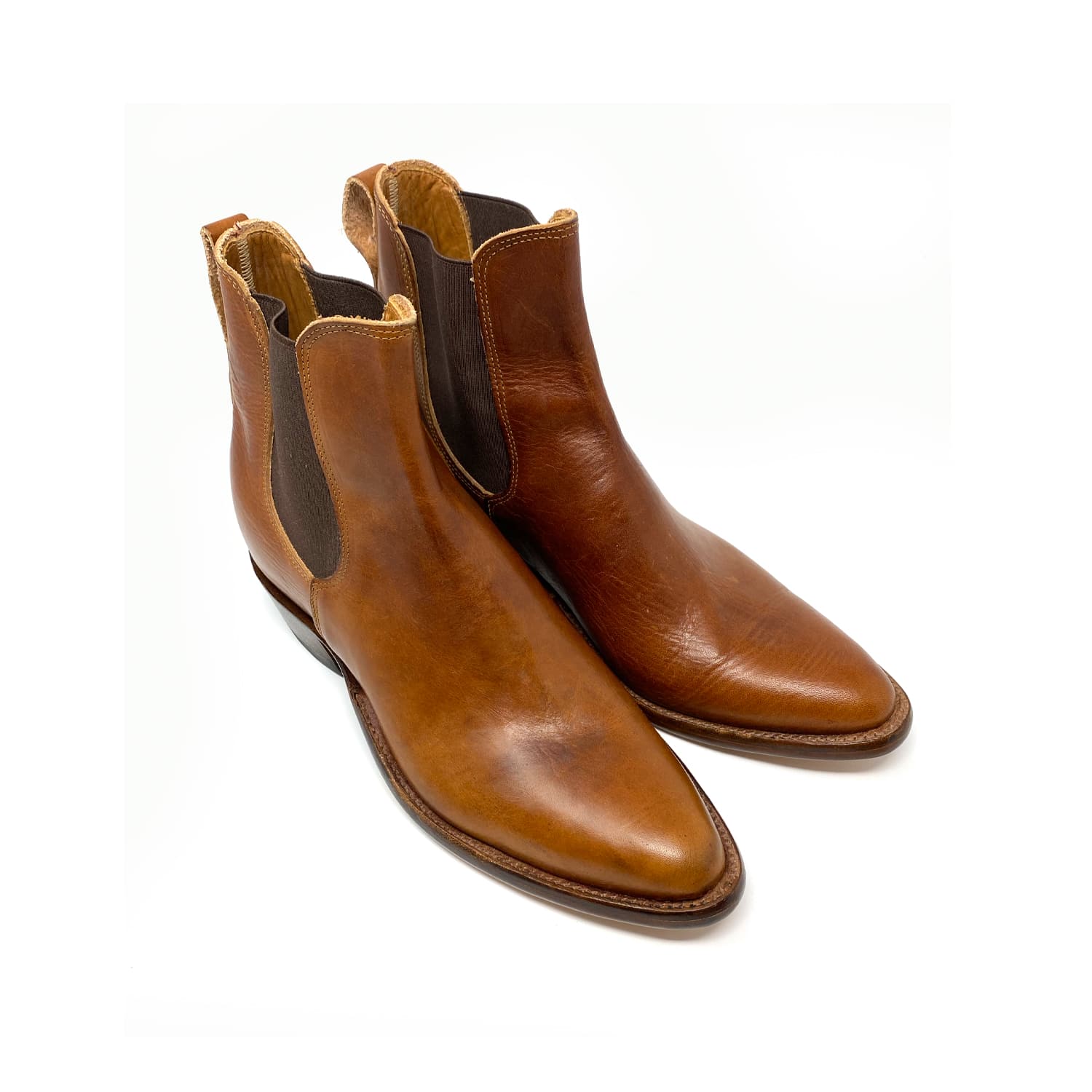 RRL x SOP Plainview Chelsea Boot Honey Brown Chromexcel PRE-OWNED FINAL SALE